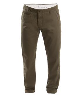 Knowledge Cotton Apparel Twisted Twill Chino Burned Olive