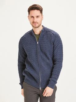 Knowledge Cotton Apparel FIELD cardigan cable knit