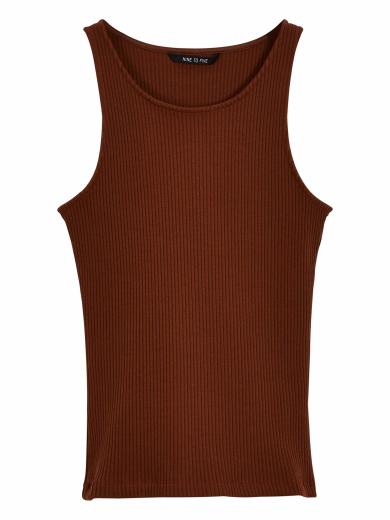 NINE TO FIVE Tank Top #ammer Chocolate