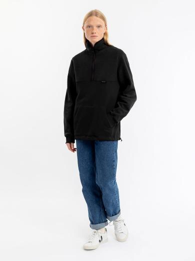 Rotholz Divided Half Zip Sweatshirt black