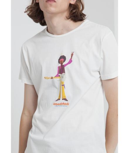 Thinking MU Jimi Hendrix T-Shirt Snow White