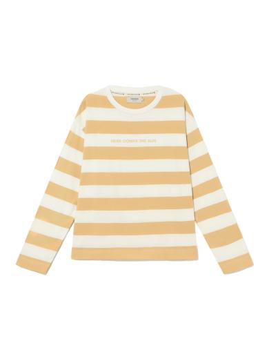 Thinking MU Stripes L/S T-Shirt Mustard