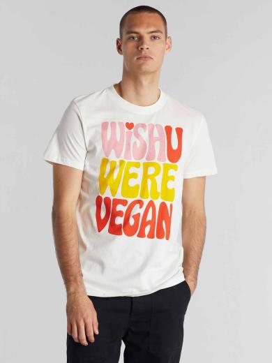 DEDICATED T-Shirt Stockholm Wish Vegan offwhite | S