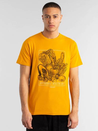 DEDICATED T-Shirt Stockholm Affordable Healthcare golden yellow | L