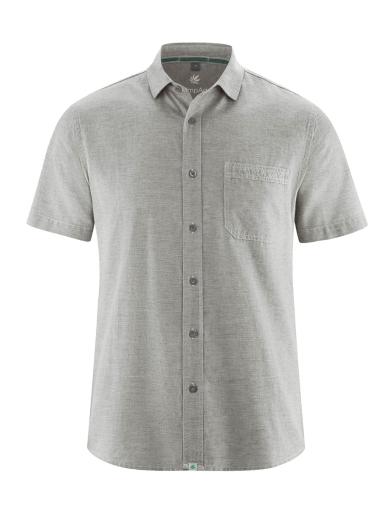 HempAge Short Sleeve Shirt Melange | L