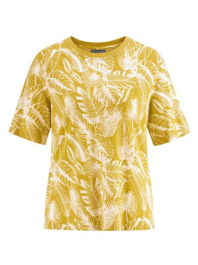 HempAge T-Shirt Jersey Jungle Print Curry