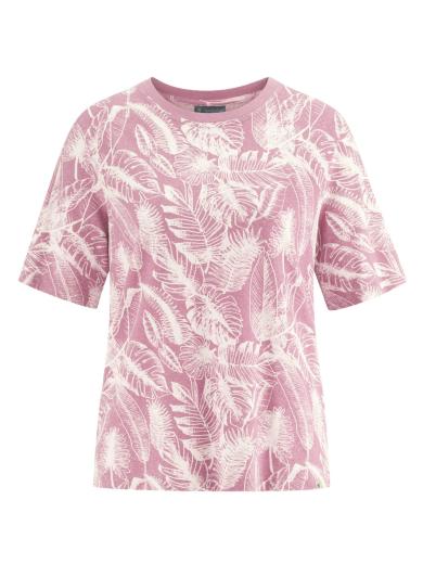 HempAge T-Shirt Jersey Jungle Print Rose