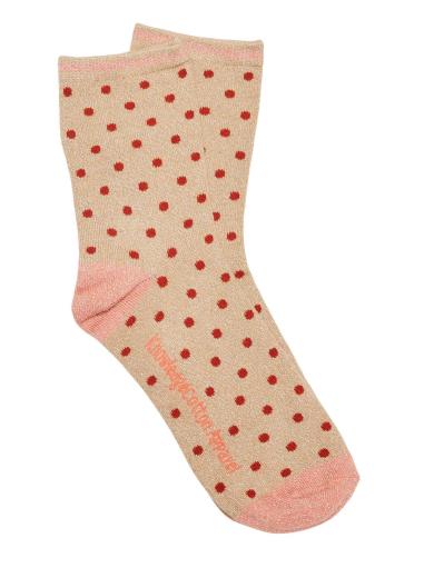 Knowledge Cotton Apparel Lurex glitter dot socks 