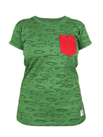 Kipepeo Clothing T-Shirt Crocodiles Green Damen green