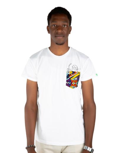 kipepeo Clothing NYANI Männer T-Shirt White | M