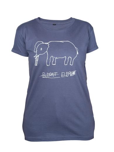 Kipepeo Clothing T-Shirt Elephant Damen dunkelgrau