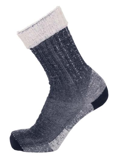 Knowledge Cotton Apparel 1 pack Low Terry Wool Sock Total Eclipse | 38-42
