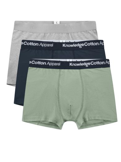 Knowledge Cotton Apparel 3-Pack Underwear Lily Pad