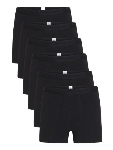 Knowledge Cotton Apparel 6-Pack Underwear Black Jet
