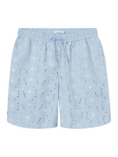 Knowledge Cotton Apparel Embroidery Anglaise Shorts Skyway | M