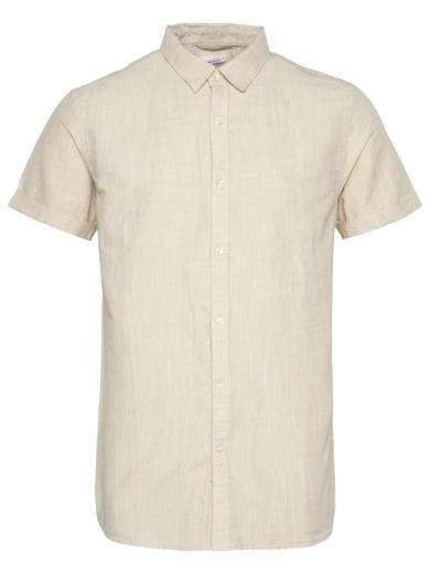 Knowledge Cotton Apparel LARCH SS linen custom fit shirt 