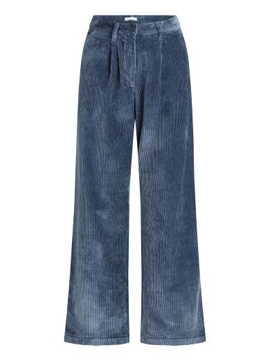 Knowledge Cotton Apparel POSEY Loose Corduroy Pant China Blue