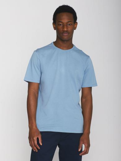Knowledge Cotton Apparel Regular Fit Basic Tee Asley Blue