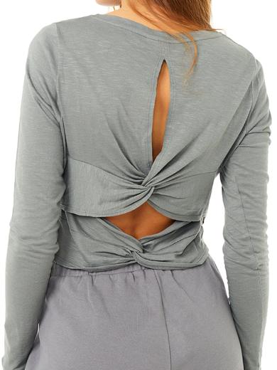 MANDALA Cross Back Shirt grey | XS