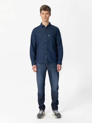 Mud Jeans Stanley Shirt Strong Blue | L