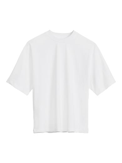 NINE TO FIVE Boxy Shirt #medo White | L