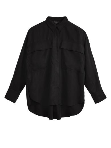 NINE TO FIVE Long Shirt #glenn Black | S