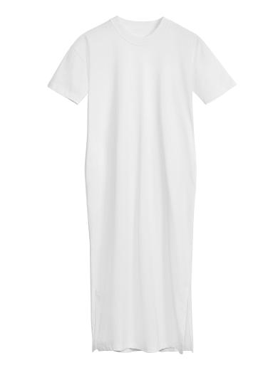 NINE TO FIVE T-Shirt Dress #gado White