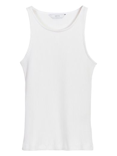 NINE TO FIVE Tank Top #ammer White | S