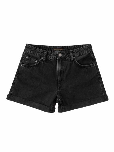 Nudie Jeans Frida Shorts Black Trace