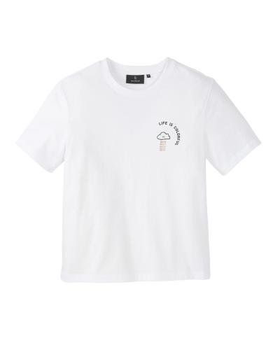 recolution T-Shirt Lily Colorful white