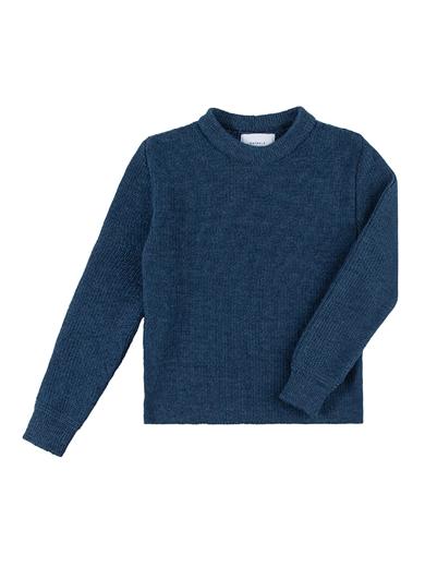Rotholz Cropped Knit Sweater midnight blue
