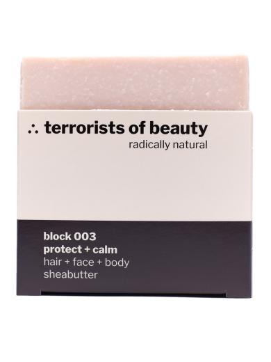 terrorists of beauty seife block 003 protect + calm | onesize