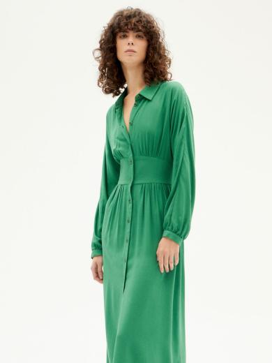 Thinking MU Gabriela Dress Clover Green