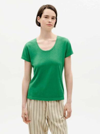Thinking MU Hemp Regina T-Shirt Clover Green