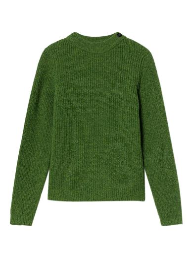 Thinking MU Hera Knitted Sweater green | S