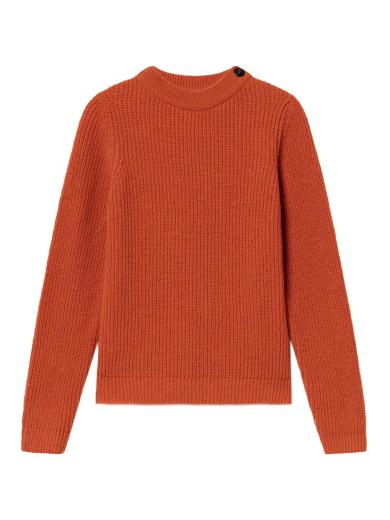 Thinking MU Hera Knitted Sweater orange