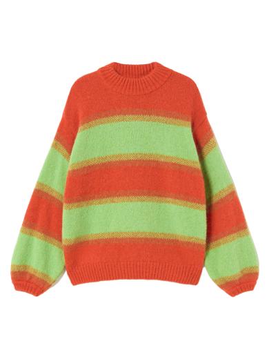 Thinking MU Lada Knitted Sweater Red