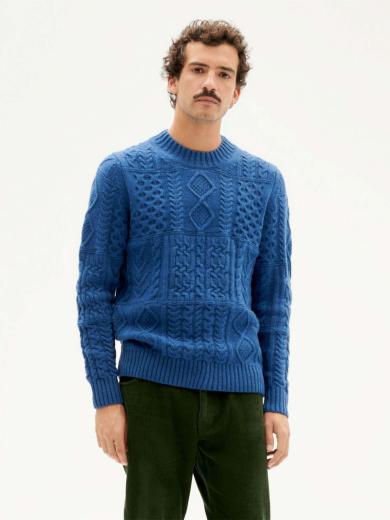 Thinking MU Rasta Knitted Sweater Navy