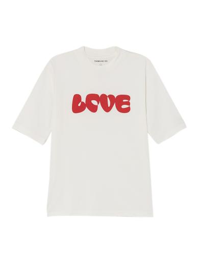 Thinking MU Love T-Shirt white | XS