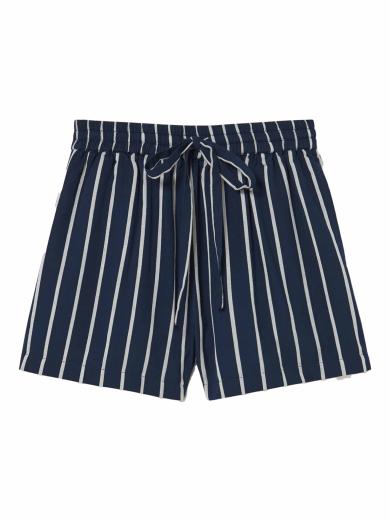 Thinking MU Geranio Shorts navy striped