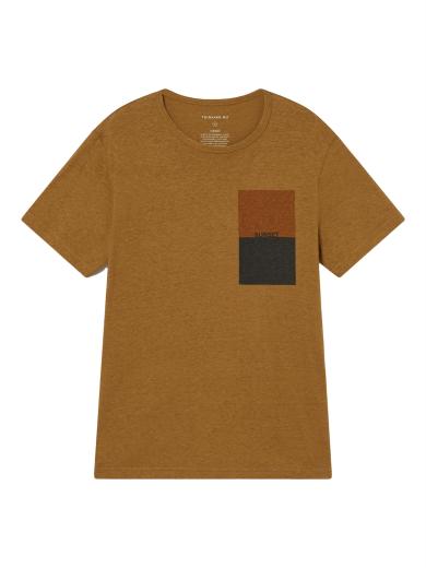 Thinking MU Sunset Hemp T-Shirt brown