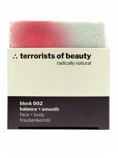 terrorists of beauty seife block 002 balance + smooth | onesize
