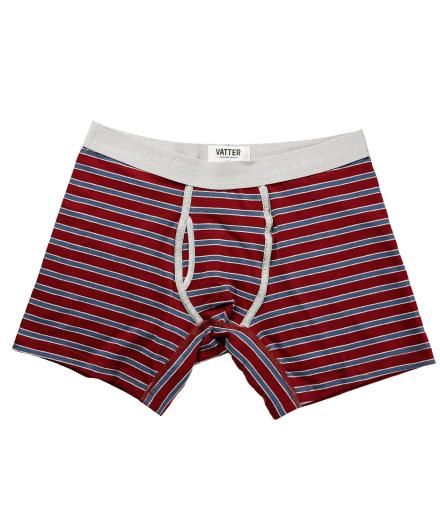 VATTER Boxer Brief Classy Claus red/blue/grey stripes 