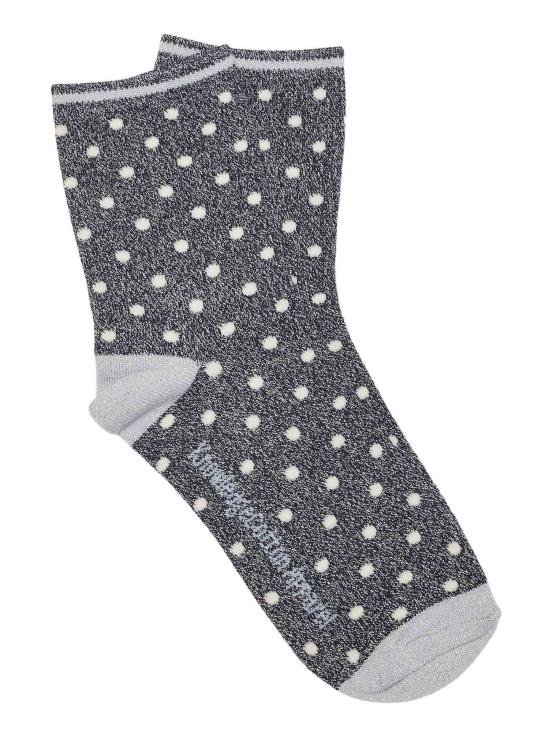 Knowledge Cotton Apparel Lurex glitter dot socks