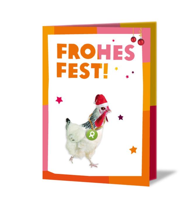 OxfamUnverpackt Frohes Fest Ein Huhn