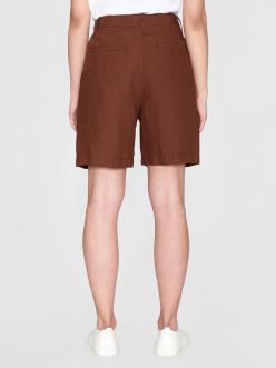 Knowledge Cotton Apparel POSEY Wide High-Rise Linen Shorts