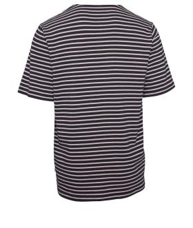 Knowledge Cotton Apparel T-Shirt Striped - Heavy Short Sleeve