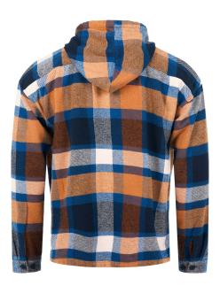 Knowledge Cotton Apparel Big Checked Dropped Shoulder Overshirt