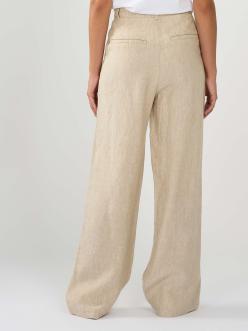 Knowledge Cotton Apparel POSEY Wide Mid-Rise Linen Pants