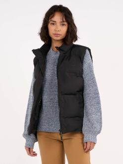 Knowledge Cotton Apparel Puffer Vest for Women